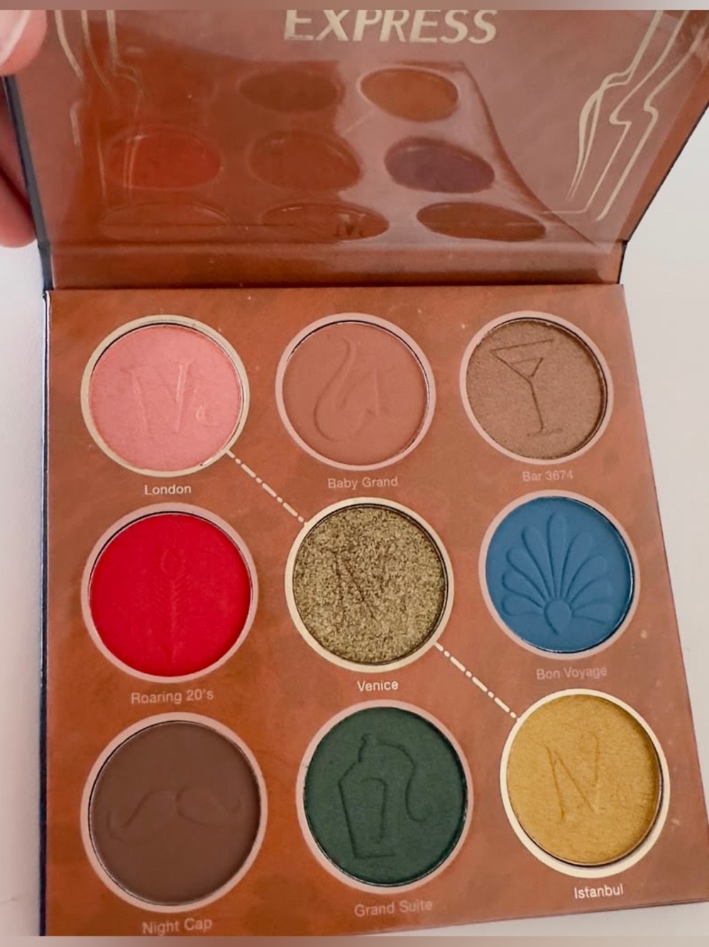 New Nomad Cosmetics Venice-Simplon Express Carry-On Eyeshadow Palette